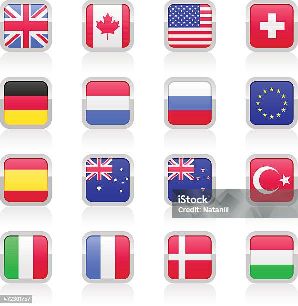 Flag Symbols Stock Illustration - Download Image Now - Australia, Canada, Denmark