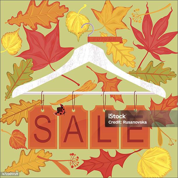 Autumn Sale Stock Illustration - Download Image Now - Autumn, Clothing, Sale