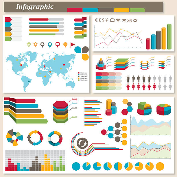 infografik-elemente - business global business merger globe stock-grafiken, -clipart, -cartoons und -symbole