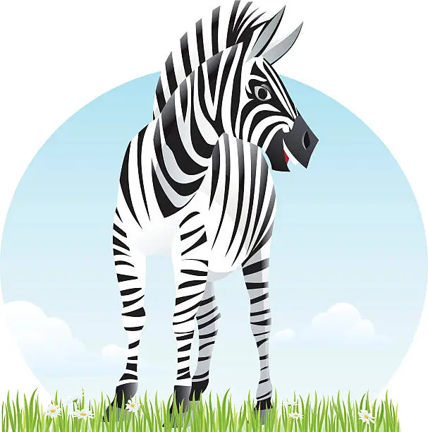 Vector illustration of Zebra