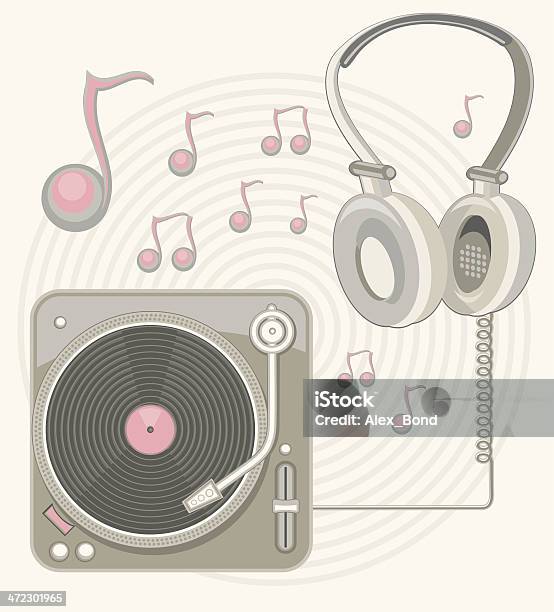 Ретро Музыка — стоковая векторная графика и другие изображения на тему Хип-хоп - Хип-хоп, 1980-1989, Абстрактный