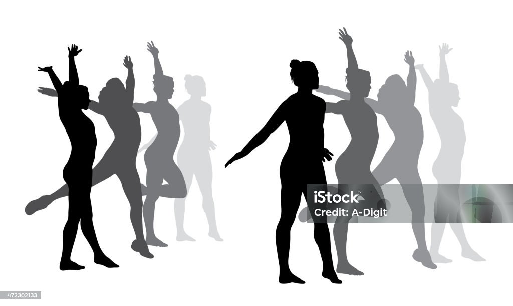 Dança - Vetor de Adulto royalty-free