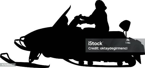 Andare In Motoslitta - Immagini vettoriali stock e altre immagini di Andare in motoslitta - Andare in motoslitta, Adulto, Ambientazione esterna