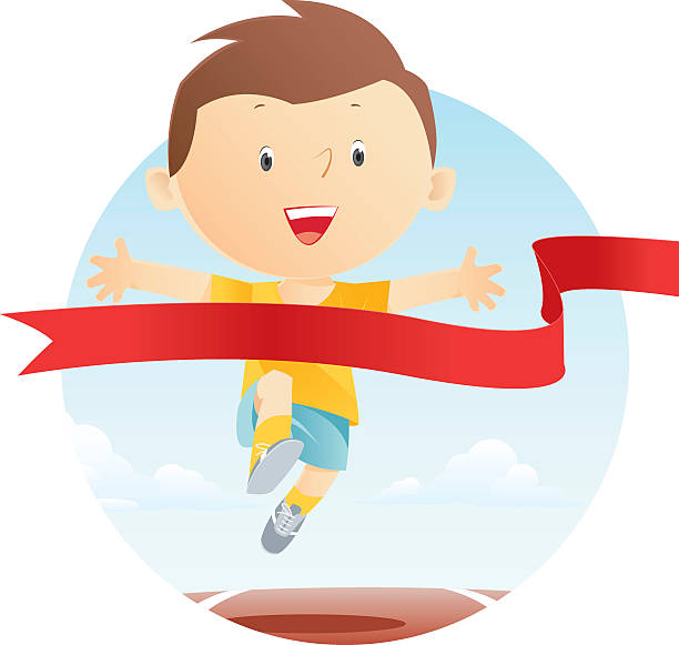 running - langstreckenlauf stock-grafiken, -clipart, -cartoons und -symbole