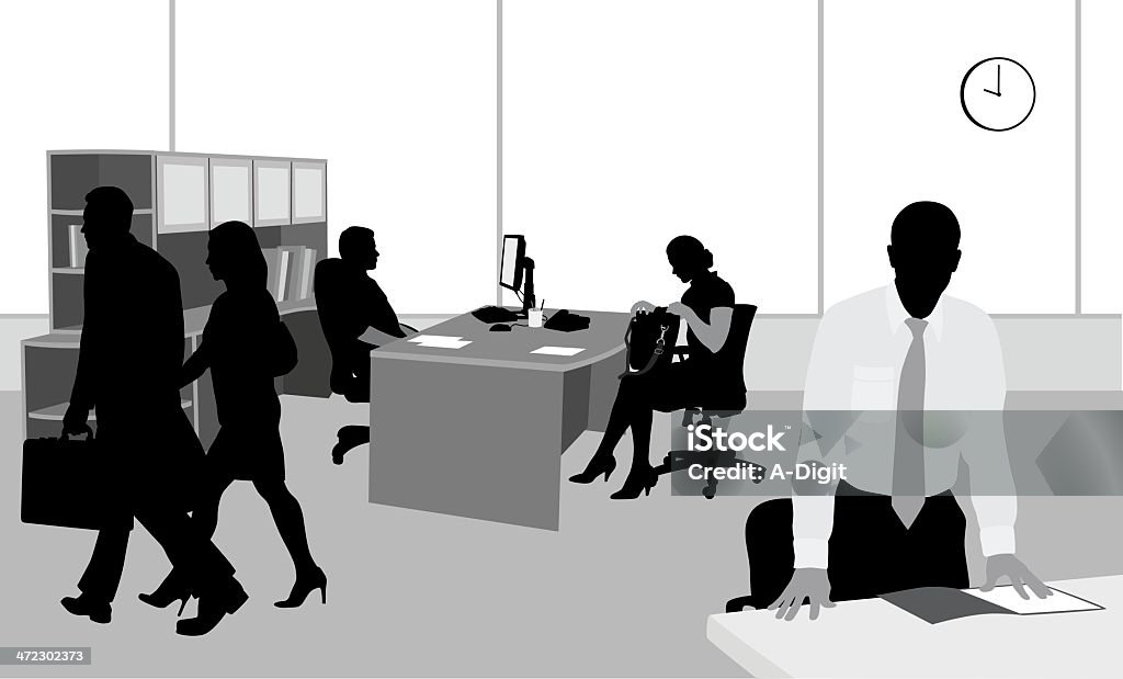 OfficeMeetings - Royalty-free Adulto arte vetorial