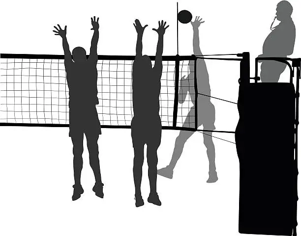 Vector illustration of Volleyball