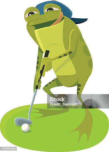 ゴルフィングカエル - ゴルフのベクターアート素材や画像を多数ご用意 - ゴルフ, マンガ, アウトドア