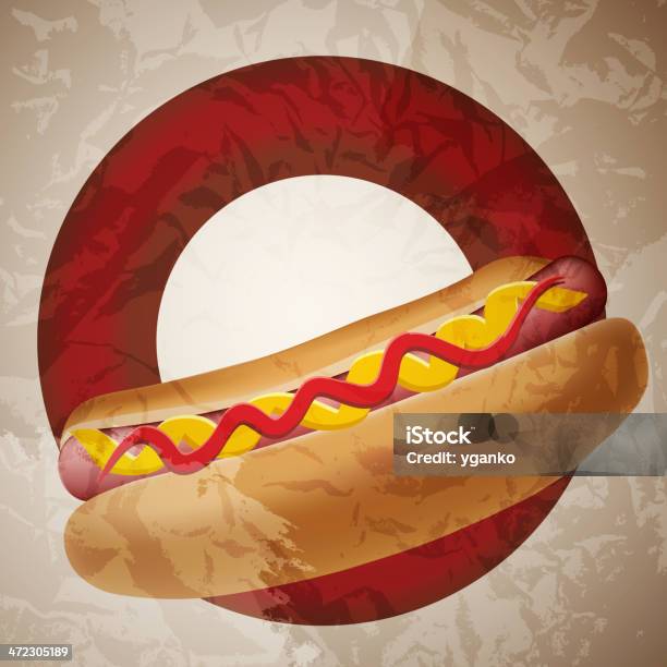Illustrazione Vettoriale Realistico Hot Dog - Immagini vettoriali stock e altre immagini di Affamato - Affamato, Alimentazione non salutare, Antigienico