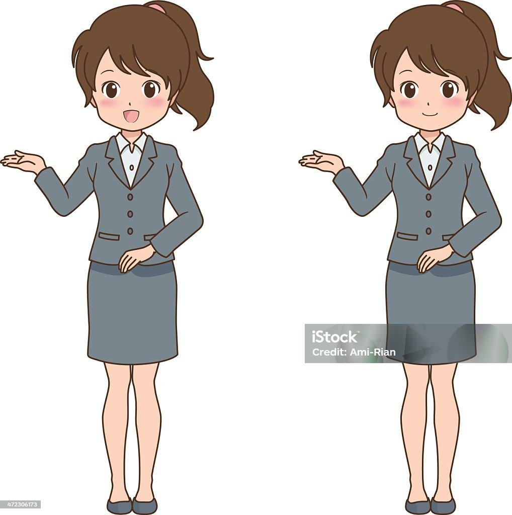 Woman_guide - clipart vectoriel de Adulte libre de droits