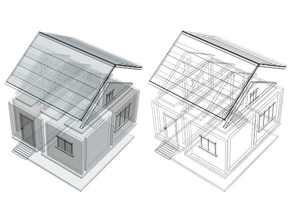 istock 3d sketch of a house 472307550