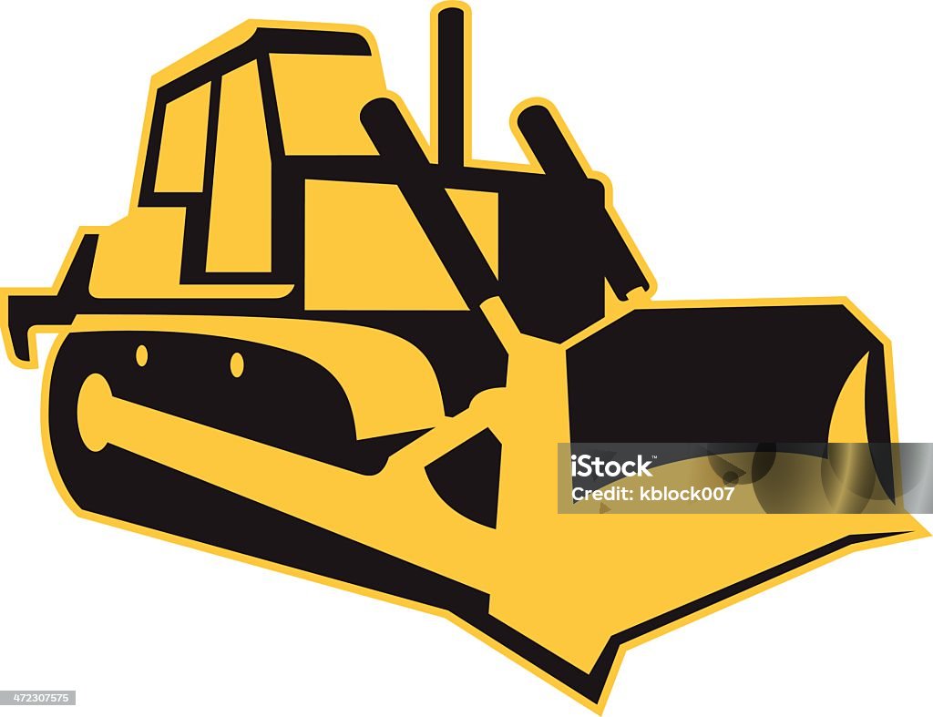 Bulldozer - Vetor de Buldôzer royalty-free