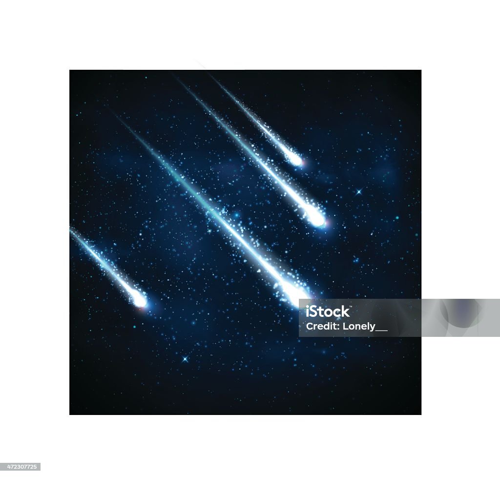Cztery comets - Grafika wektorowa royalty-free (Astronomia)