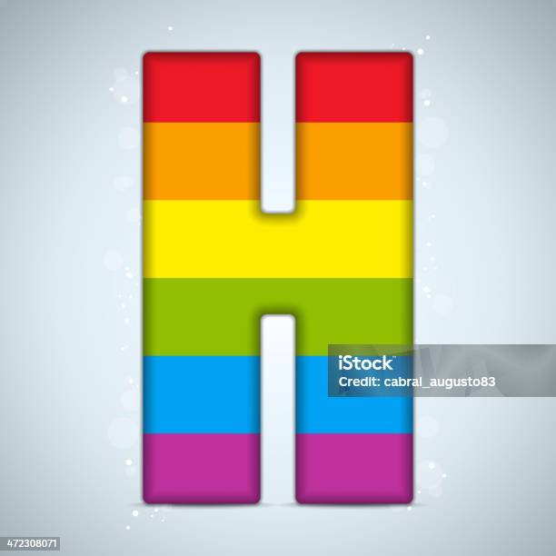 Gay Pride Verre Alphabet Avec Drapeau Arcenciel Vecteurs libres de droits et plus d'images vectorielles de Amour - Amour, Arc en ciel, Badge