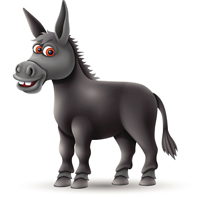 Donkey Character Stock Illustration - Download Image Now - Cartoon, Donkey,  Characters - iStock
