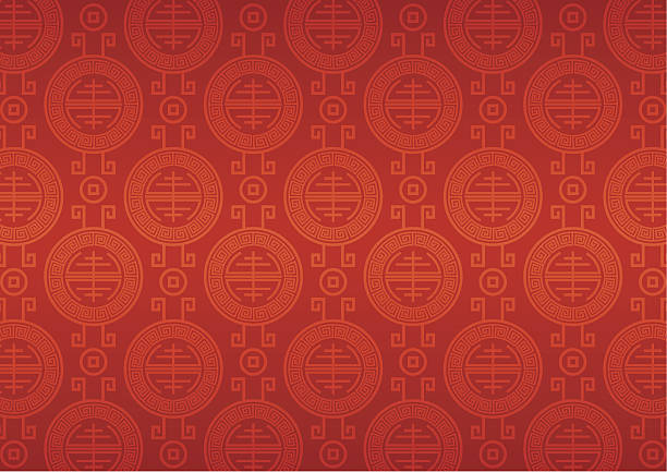 China motif pattern China motif Pattern chinese ethnicity stock illustrations