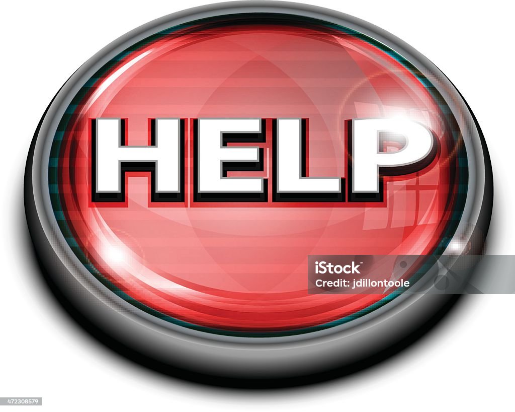 Quick Help Button Help Button Glass Stock Illustration - Download Image Now - Call Button ...