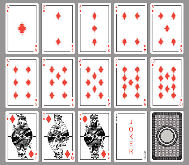 ilustrações de stock, clip art, desenhos animados e ícones de de cartas de jogar de diamantes. - cards rear view vector pattern