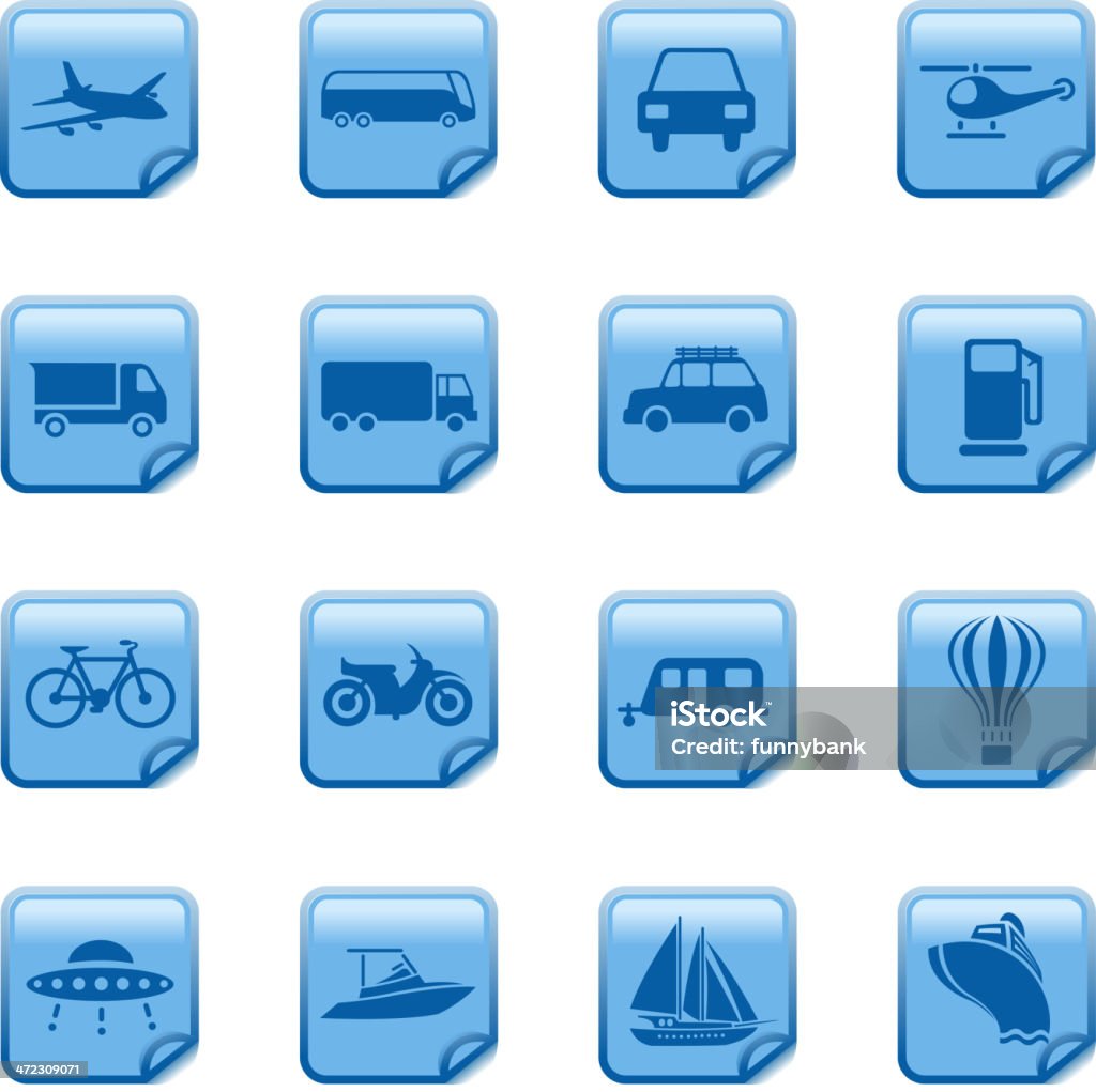 Transport Symbole - Grafika wektorowa royalty-free (Autobus)