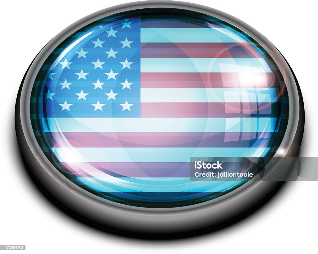 Usa Flag Button Stock Illustration - Download Image Now - American Flag ...
