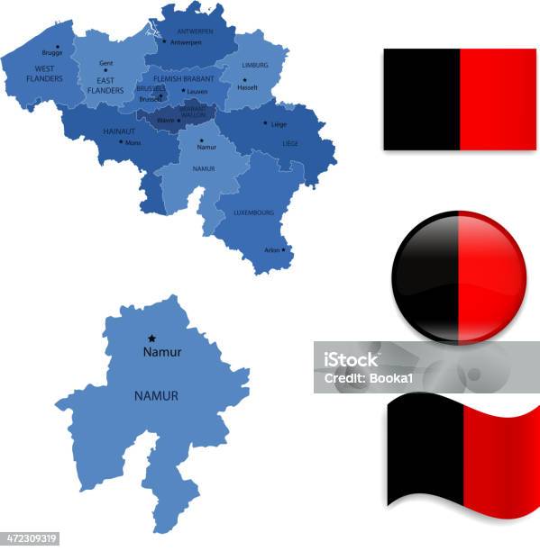 Prowincja Namur Zestaw - Stockowe grafiki wektorowe i więcej obrazów Prowincja Namur - Prowincja Namur, Belgia, Beneluks