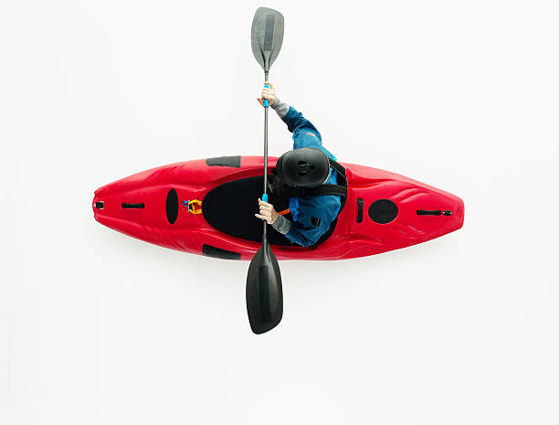 istock Above view of kayaker rowing 472310050
