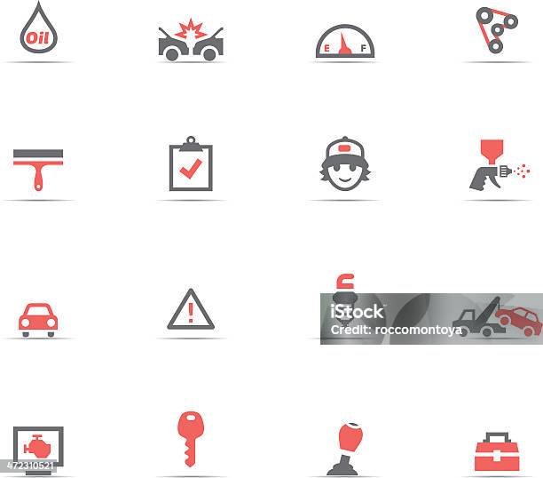 Auto Servizio Set Di Icone - Immagini vettoriali stock e altre immagini di Addetto al distributore di carburante - Addetto al distributore di carburante, Addetto alla manutenzione, Affari finanza e industria