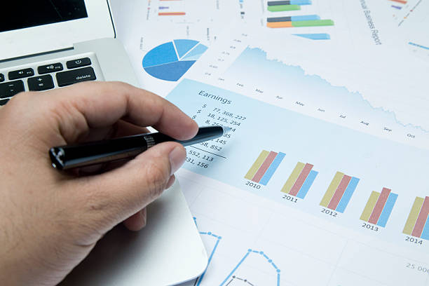 istock Businessman checking business reports 472310692