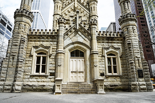 Entrance to the Old Water Tower, Michigan Avenue, Chicago