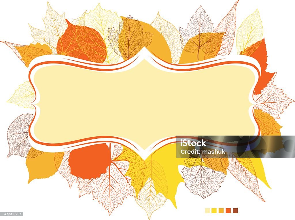 Automne cadre - clipart vectoriel de Automne libre de droits