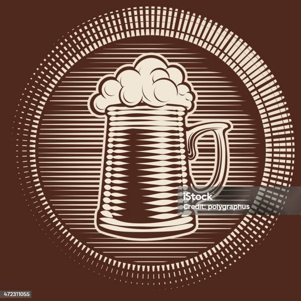 Ilustración de Vector Vaso De Cerveza y más Vectores Libres de Derechos de Anticuado - Anticuado, Bebida, Bebida alcohólica
