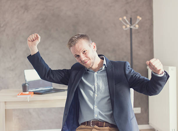 istock Businessman is successful in his business 472311090