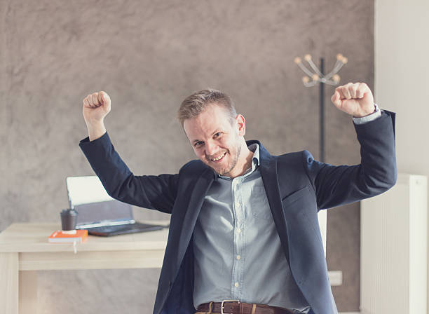 istock Businessman is successful in his business 472311208