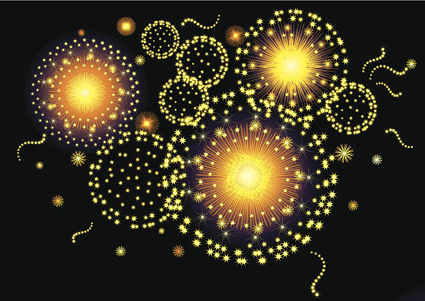 pokaz sztucznych ogni uroczystości - sparks sparkler abstract light stock illustrations