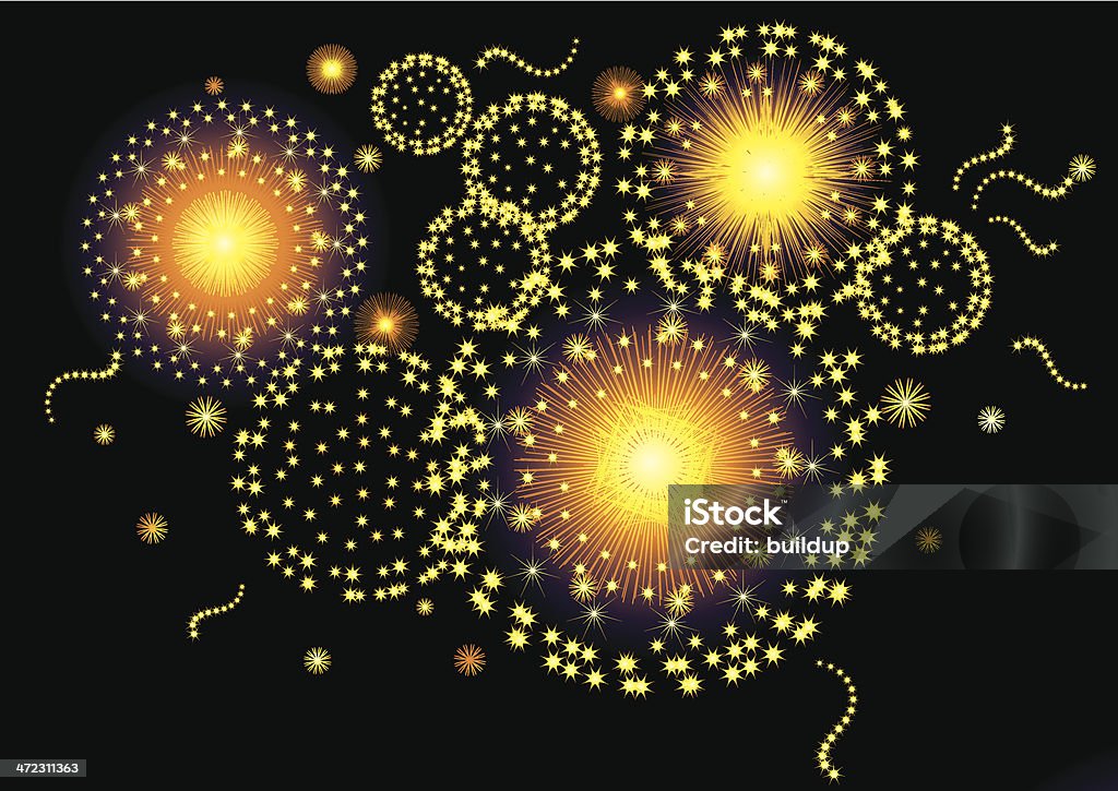 Фейерверки праздник - Векторная гра�фика Бенгальский огонь роялти-фри