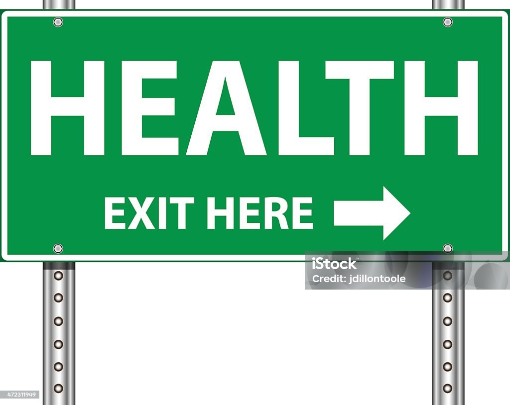 Road Exit Sign | Health Road Exit Sign  Aiming stock vector