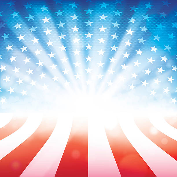 fourth juli - fourth of july patriotism backgrounds american flag stock-grafiken, -clipart, -cartoons und -symbole