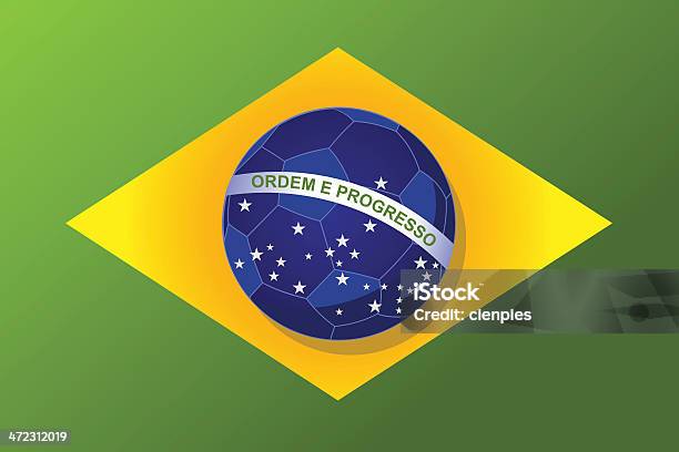 브라질 축구 플랙 0명에 대한 스톡 벡터 아트 및 기타 이미지 - 0명, 공-스포츠 장비, 기