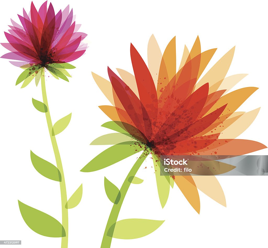 Vibrant Abstract Flowers Vibrant abstract flowers. EPS 10 file. Transparency used on highlight elements. Flower stock vector