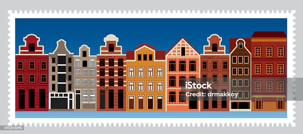 Holland Stamp - アムステルダムのロイヤリティフリーベクトルアート