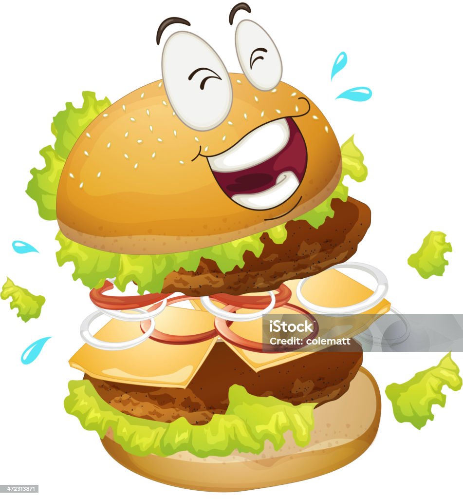 Burger - Royalty-free Alface arte vetorial