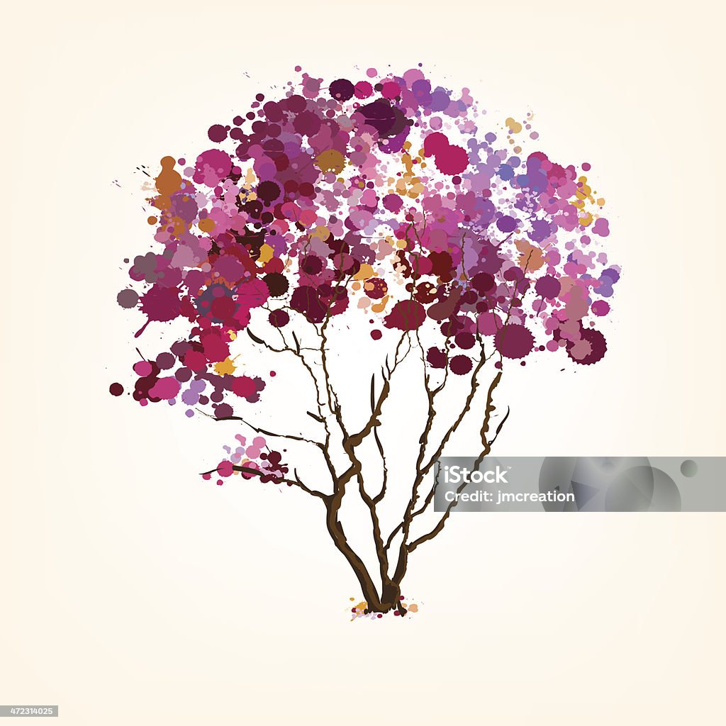 Весна Векторная елка из пятнам - Векторная графика Иллюстрация роялти-фри