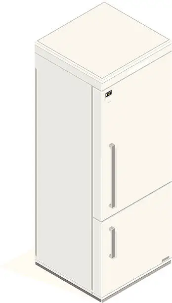 Vector illustration of Refrigerator Appliance