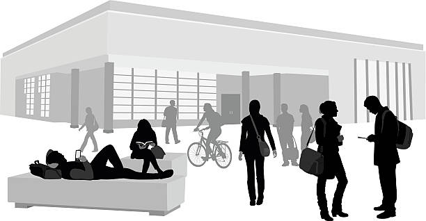 livelycampus - focus on shadow computer graphic learning black stock-grafiken, -clipart, -cartoons und -symbole