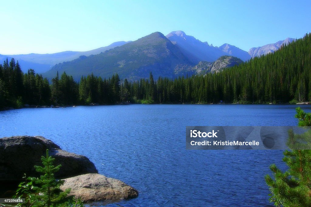 Bear Lake Bear Lake in the Colorado Rockies National Park. 2015 Stock Photo