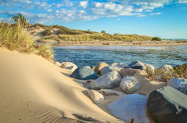 Beautiful Undeveloped Lake Michigan Coast And Sand Dunes