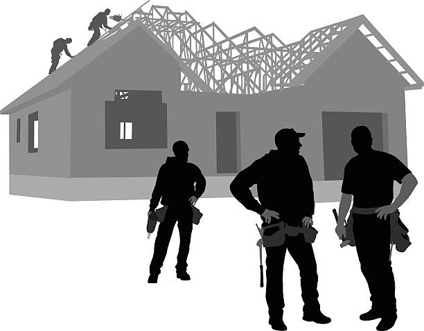 ilustrații de stoc cu curele de scule - montator