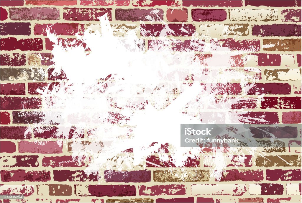 Exploding Bricks Decal Exploding Brick Wall Stock Illustration - Download Image Now - Abstract ...