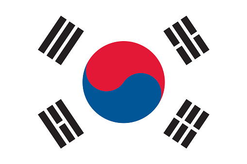 Proportion 2:3, Flag of the South Korea.