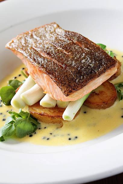 istock salmon fillet plated meal 472316568