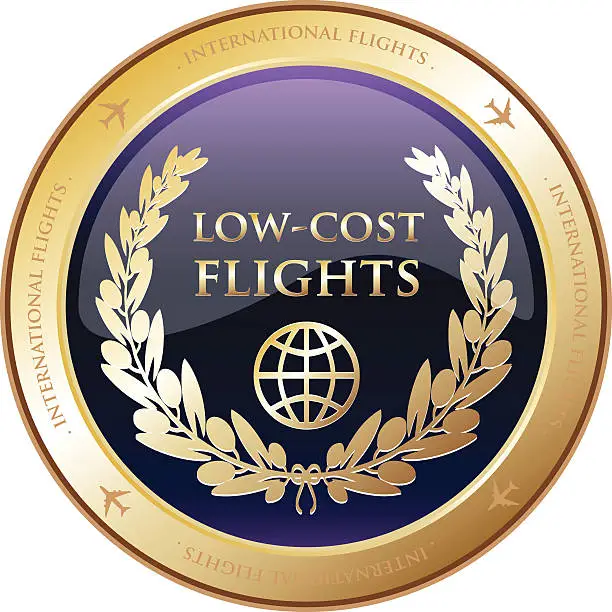 Vector illustration of Low-Cost Flights International